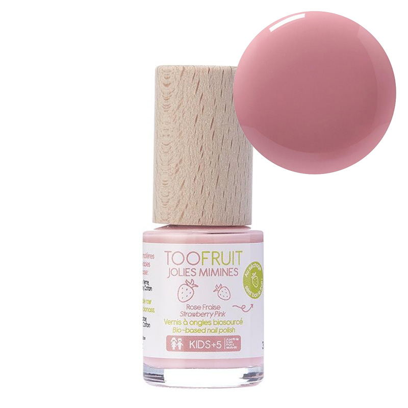 toofruit  Jolies Mimines figue Vernis à ongles biosourcés pour enfant. -  Vernis à ongles biosourcé mauve pour enfant 10ml - Violet