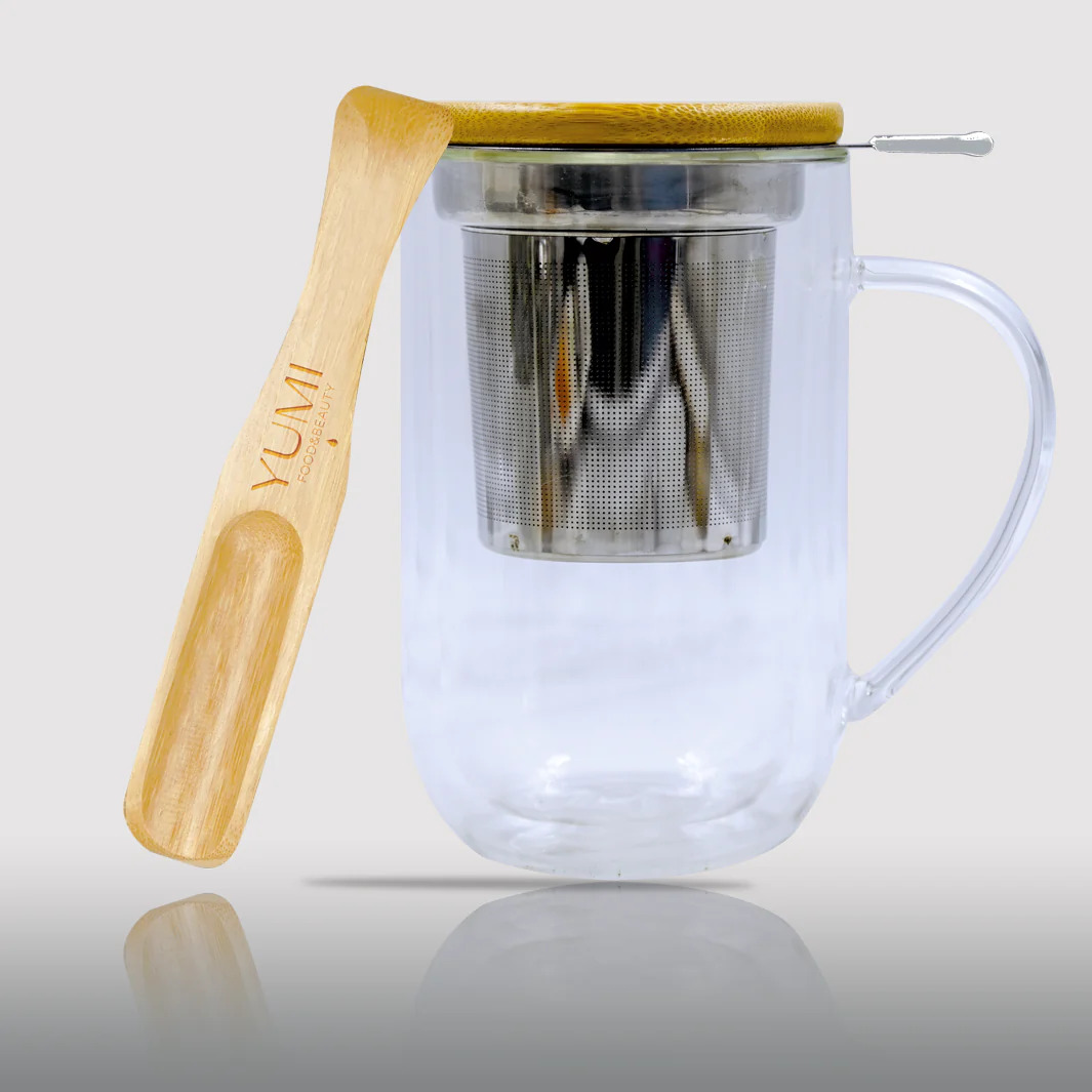 72230 Tasse double paroi infuseur & cuillère - YUMI F&B