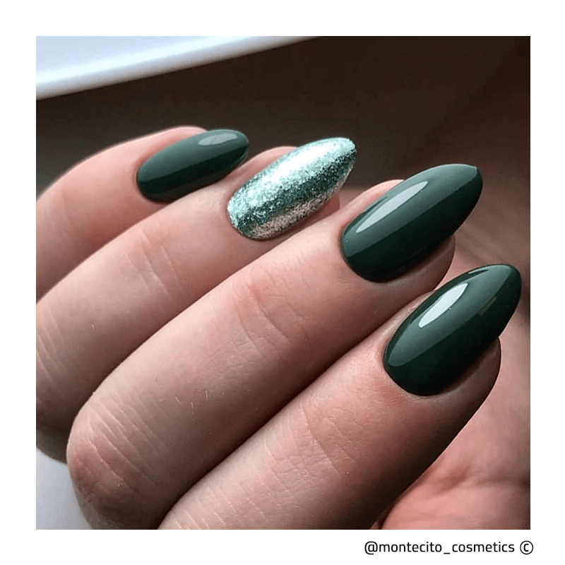 Vernis semi-permanent gris kaki pour ongles