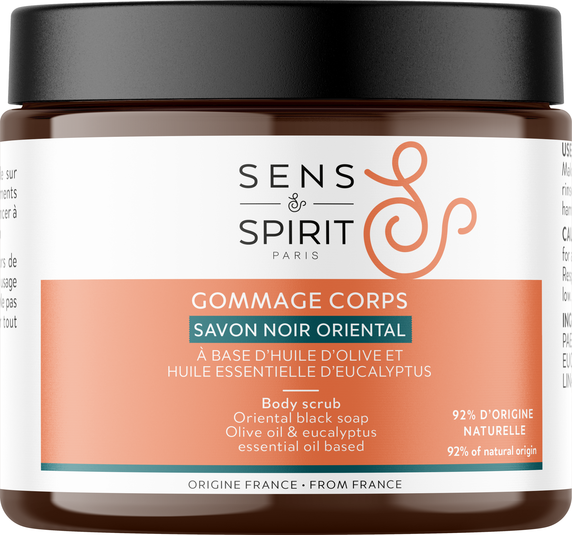 90182 Savon noir Eucalyptus 200g