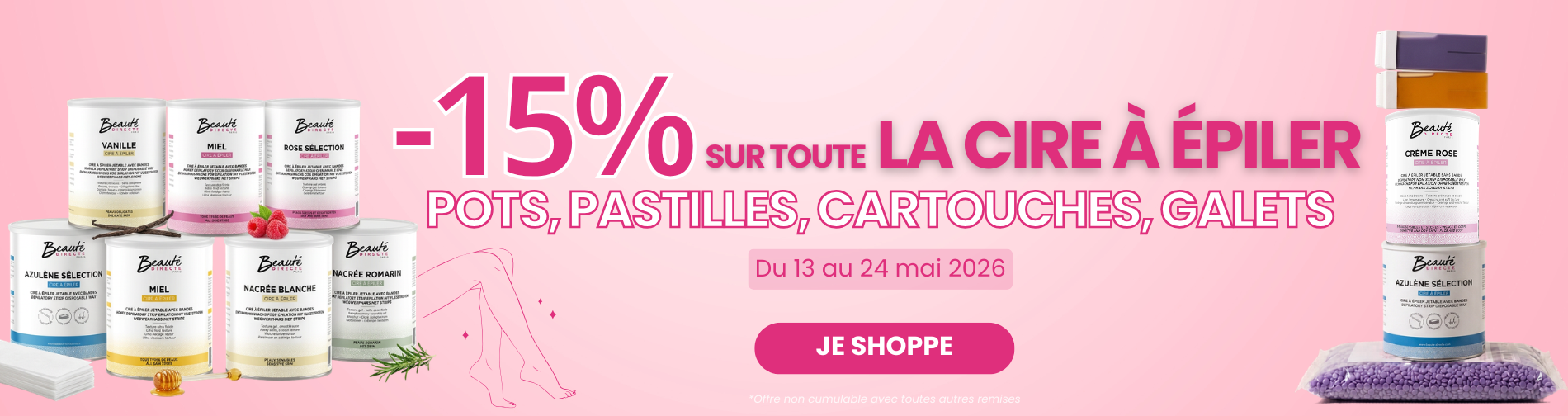 HOMEPAGE OFFRE PROMO 15% CIRE 2026