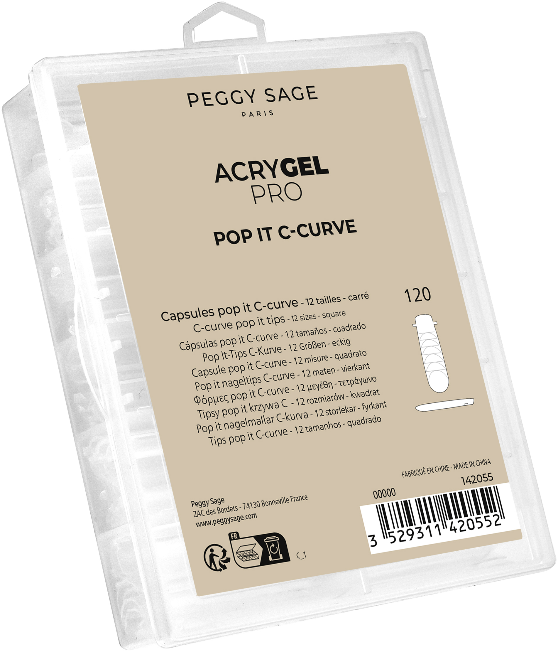 S142055 Capsules popits C-curve x120 - Peggy Sage